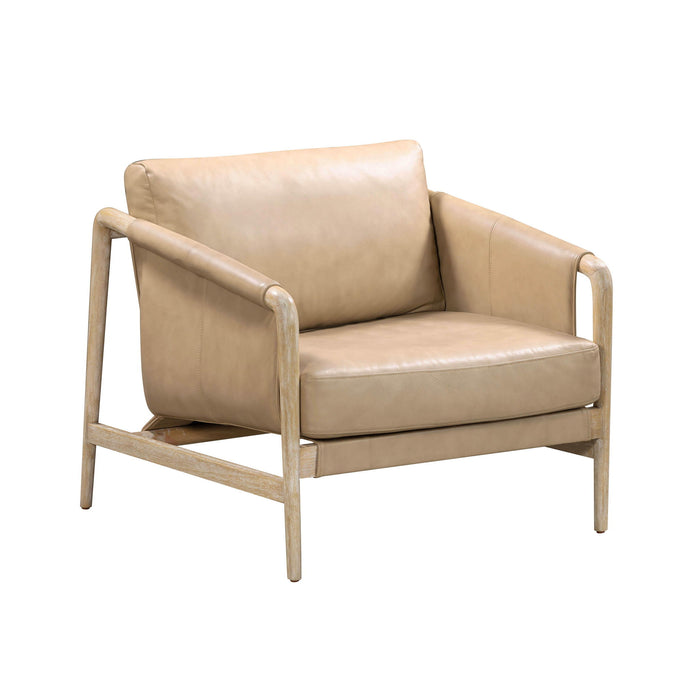 Chakka - Genuine Leather Accent Chair