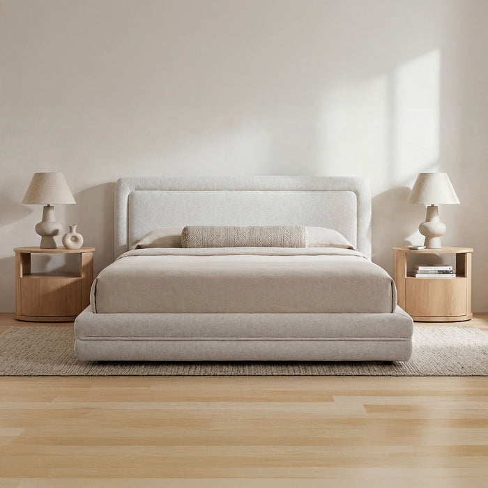 Tory - Queen Bed - Pebble