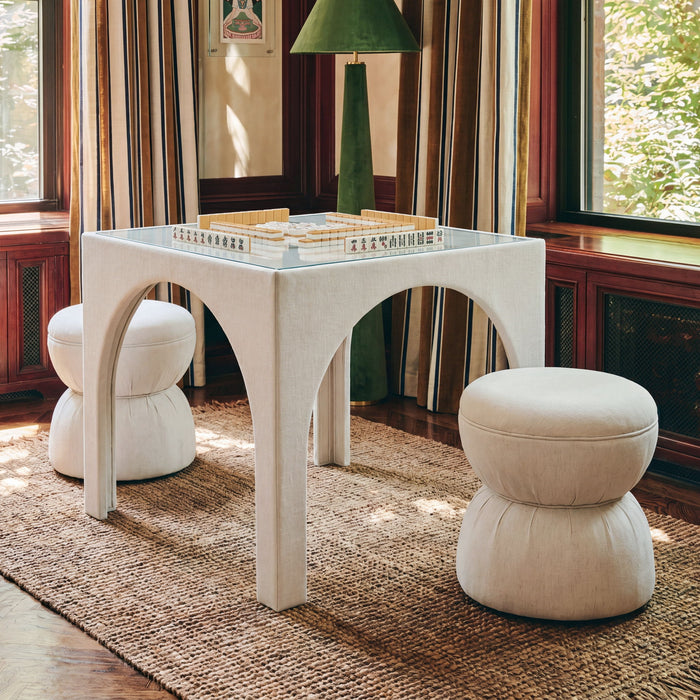 Tomlin - Gaming Ruched Ottoman