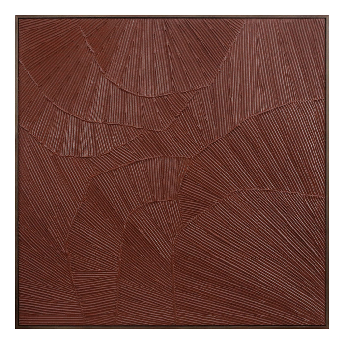 Flutter - Framed Painting - Maroon