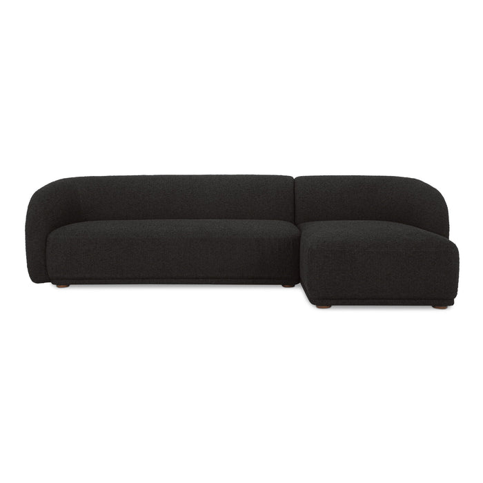 Faye - Right Sectional - Black