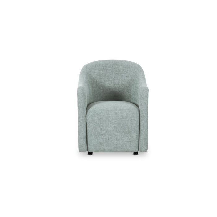 Drava - Rolling Dining Chair - Light Blue