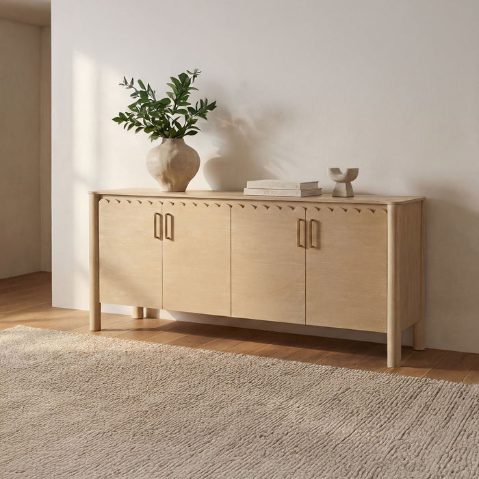 Wiley - 4 Door Sideboard - Natural