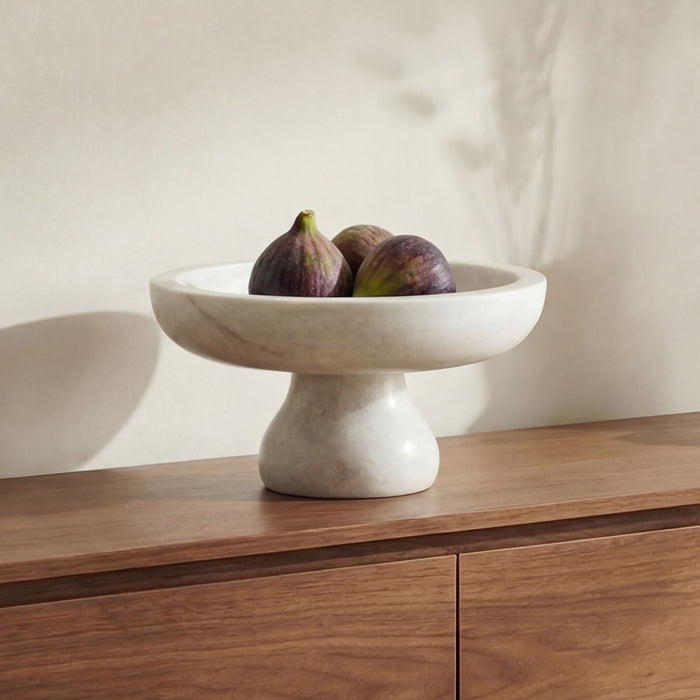 Palermo - Pedestal Bowl - White