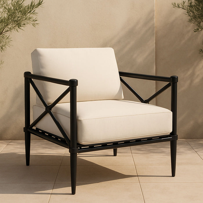 Willow - Outdoor Accent Chair - Cream