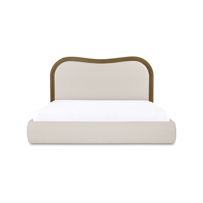 Camilla - King Bed - Oat / White / Beige