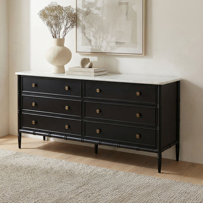 Eleanor - 6 Drawer Dresser - Black