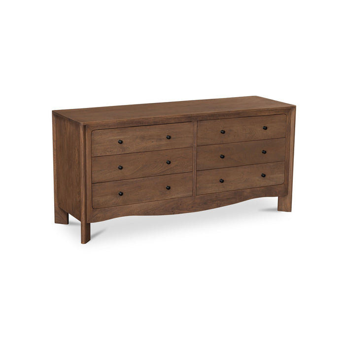 Mabel - 6 Drawer Dresser - Dark Brown