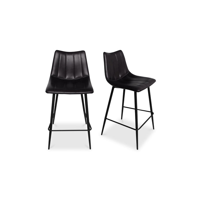 Alibi - Counter Stool (Set of 2) - Matte Black