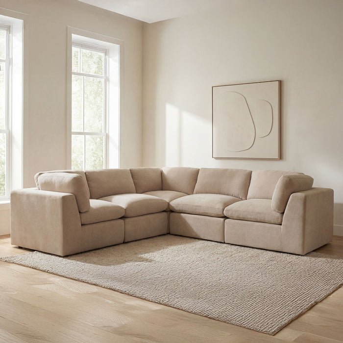 Cates - Corner Chair - Pebble