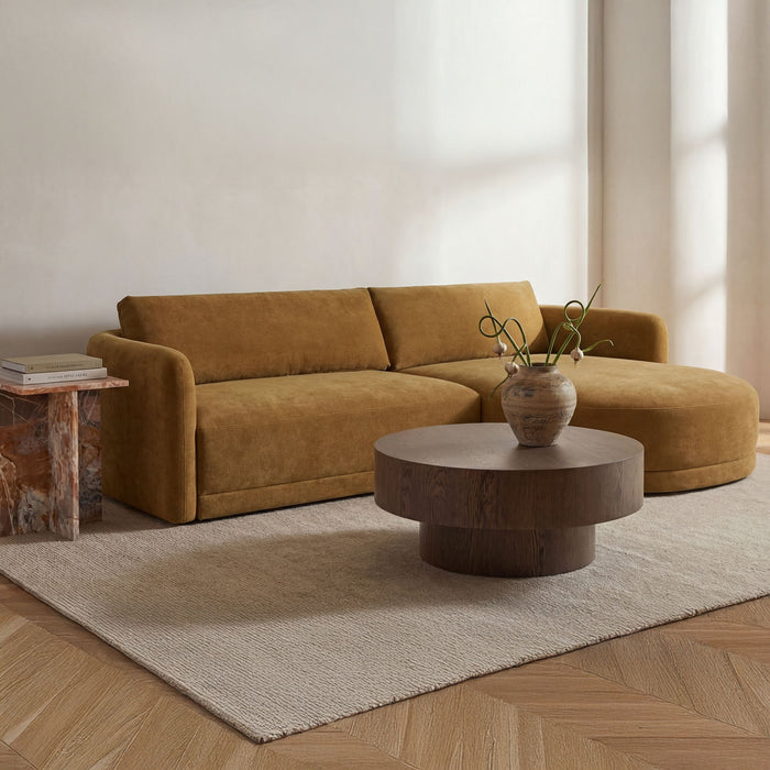 Emmy - Sectional Right - Ginger / Brown
