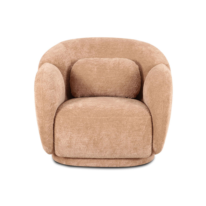 Misty - Knubby Fabric Accent Chair