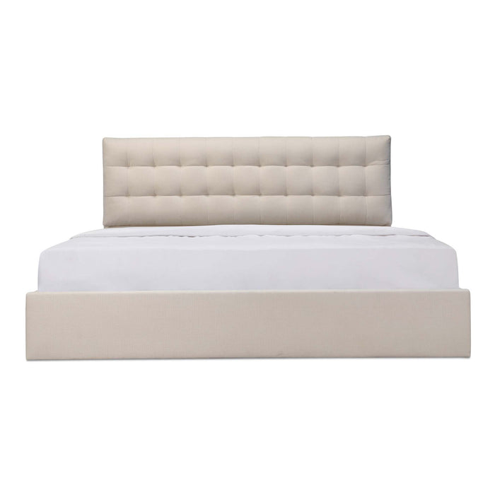Sebastion - King Storage Bed - Cream