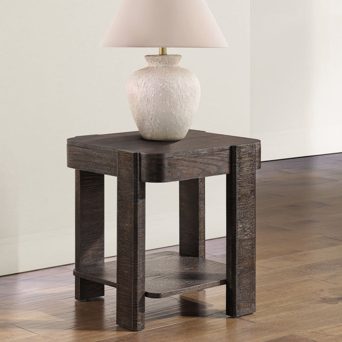 Salina - Square End Table - Espresso
