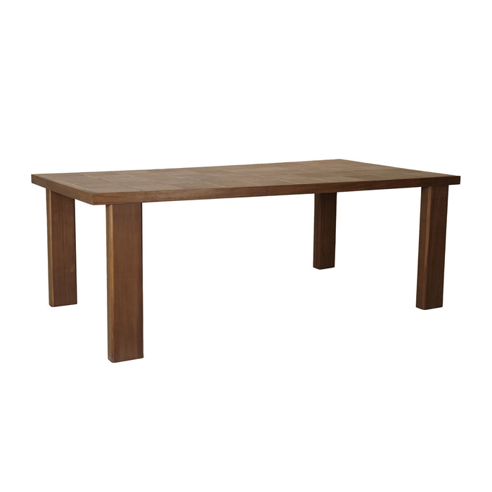 Marina - Outdoor Ceramic Dining Table - Dark Brown