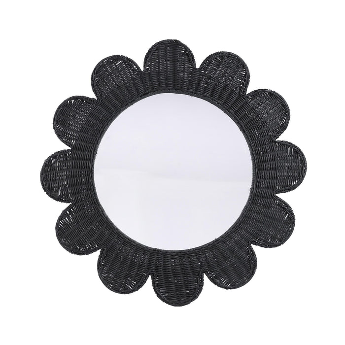 Coralie - Rattan Round Mirror