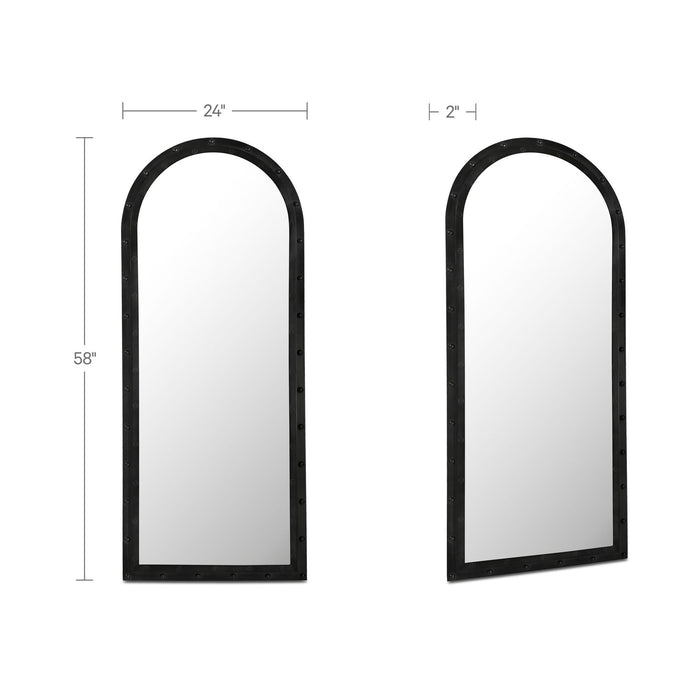 Hughes - Floor Mirror - Iron Gray