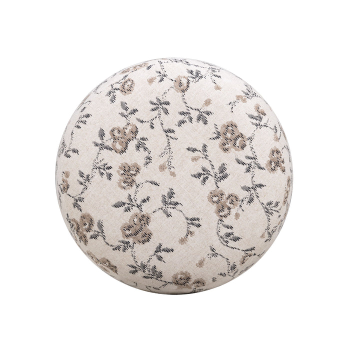 Bisou - Floral Jacquard Ottoman