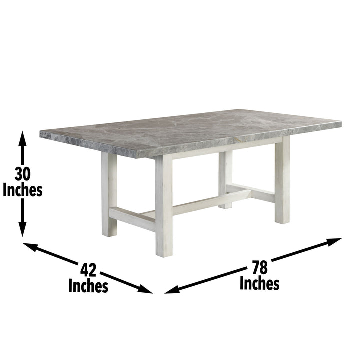 Canova - Marble Top Dining Table - Gray