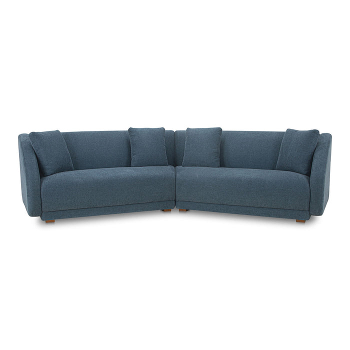 Fraser - 2 Piece Modular Sofa - Deep Blue