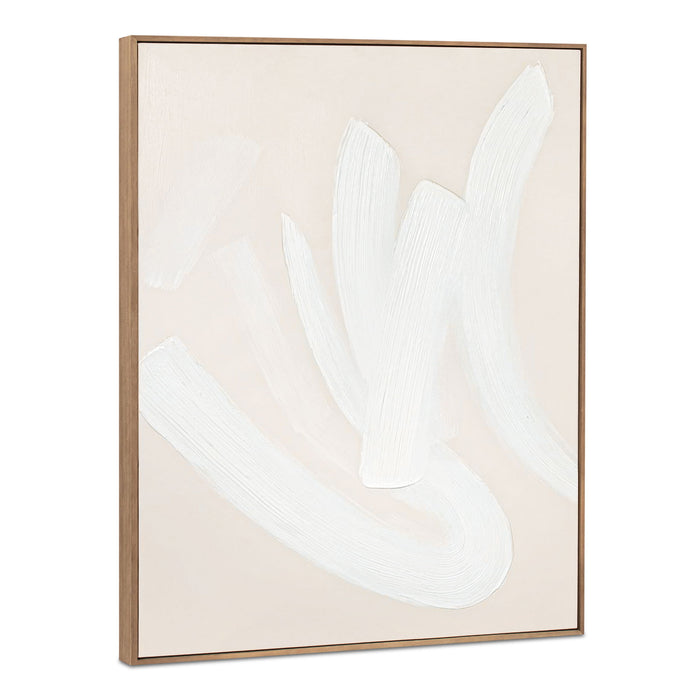 Chorus - Framed Painting - Beige