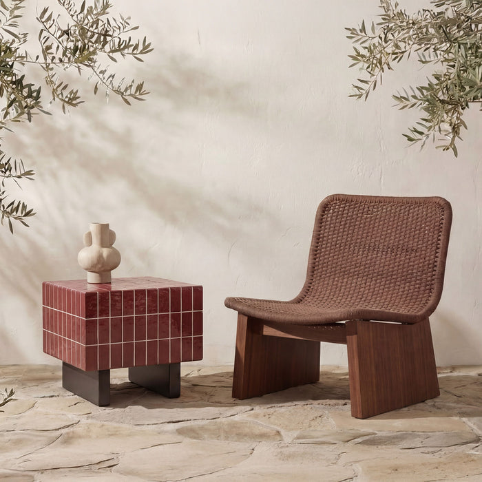 Farren - Outdoor Side Table - Brown