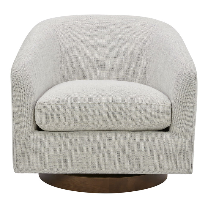 Oscy - Swivel Chair - Splashed White