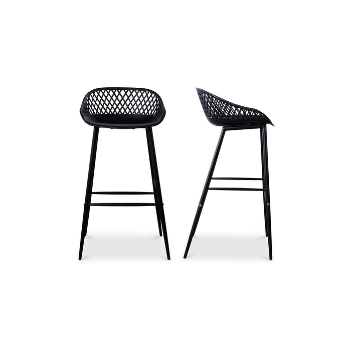 Piazza - Outdoor Barstool (Set of 2) - Black