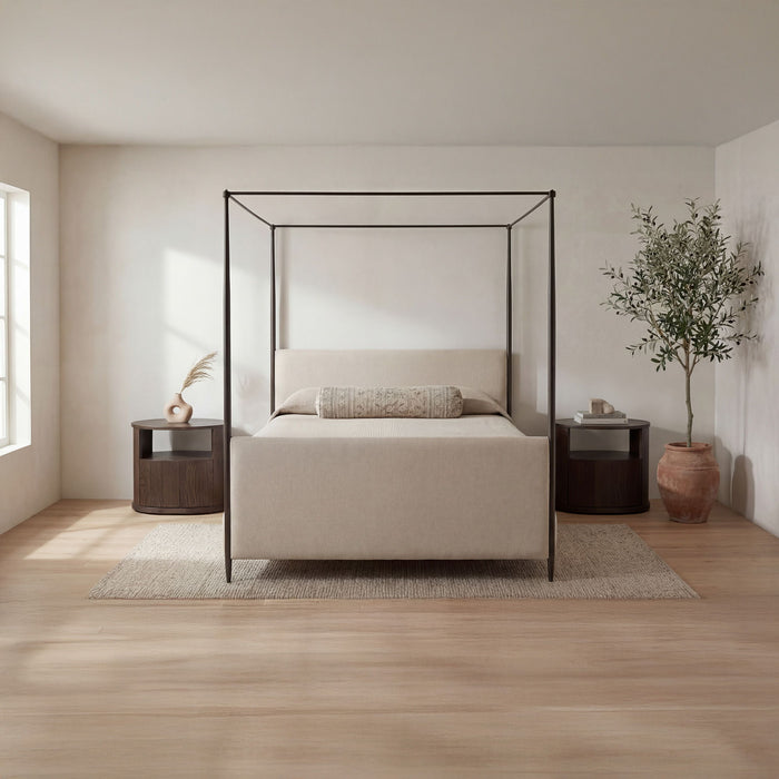 Viola - King Bed - Beige