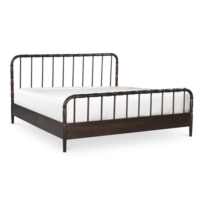 Vivian - King Bed - Dark Brown