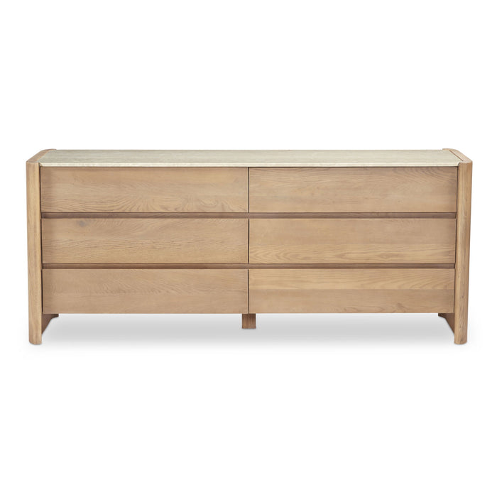 Lane - 6 Drawer Dresser - Natural