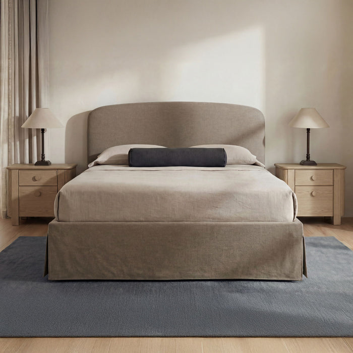 Joan - Queen Storage Bed - Taupe