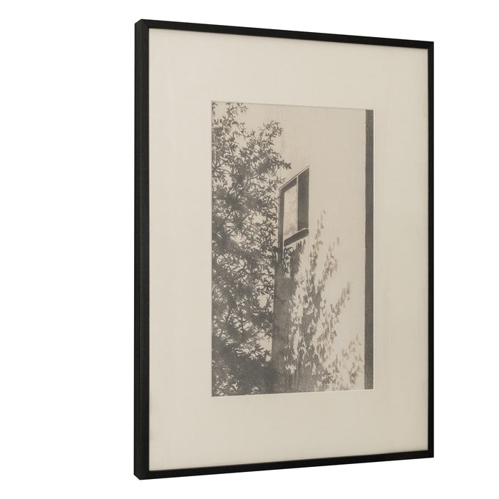 Retreat - Framed Print - Gray