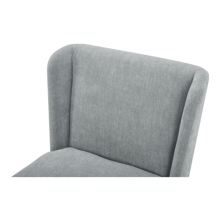 Cormac - Rolling Dining Chair - Slate Green