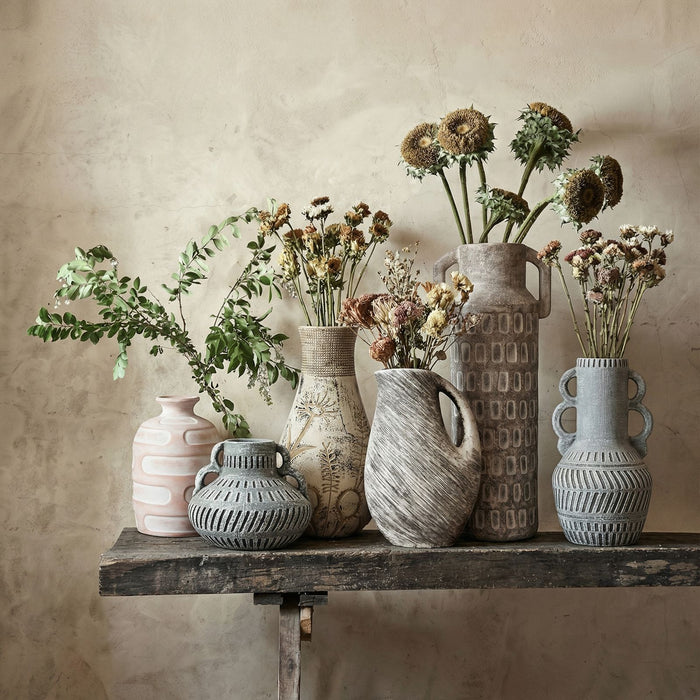 Earthenware - Diode Flower Vase - Light Brown