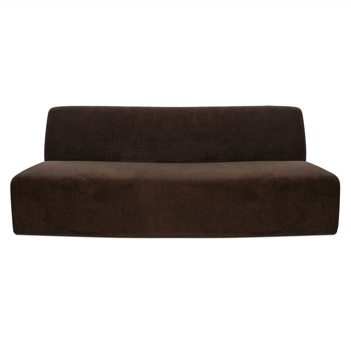 Naomi - Convex Sofa - Dark Brown