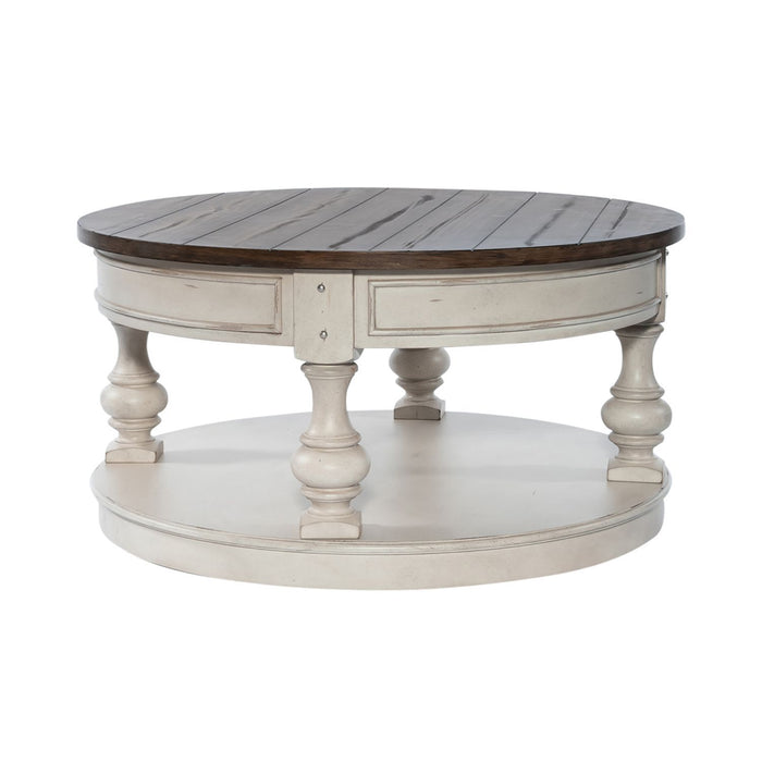 Morgan Creek - Round Cocktail Table - White
