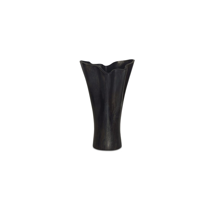 Yeri - Cast Aluminum Vase - Black