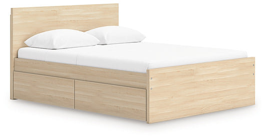 Ashley Express - Onita Full Panel Platform Bed with 2 Side Storage