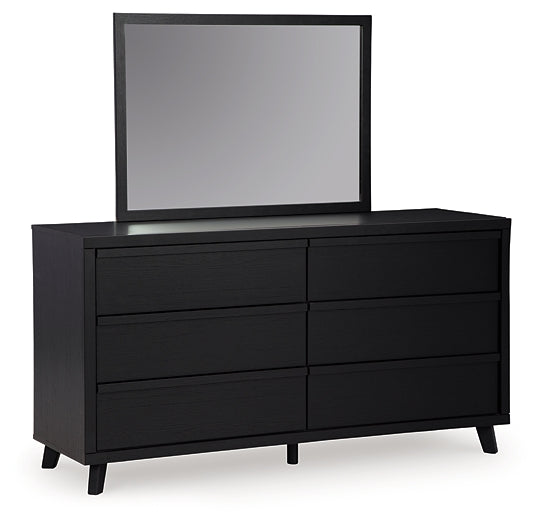 Danziar Queen Panel Headboard, Dresser, Mirror and Nightstand