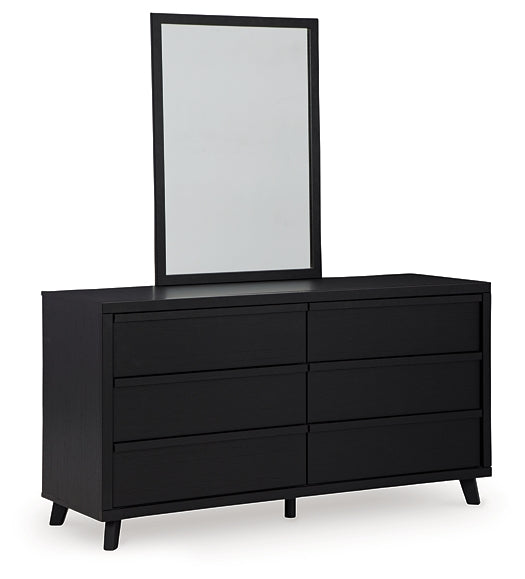 Danziar Queen Panel Headboard, Dresser, Mirror, Chest and Nightstand