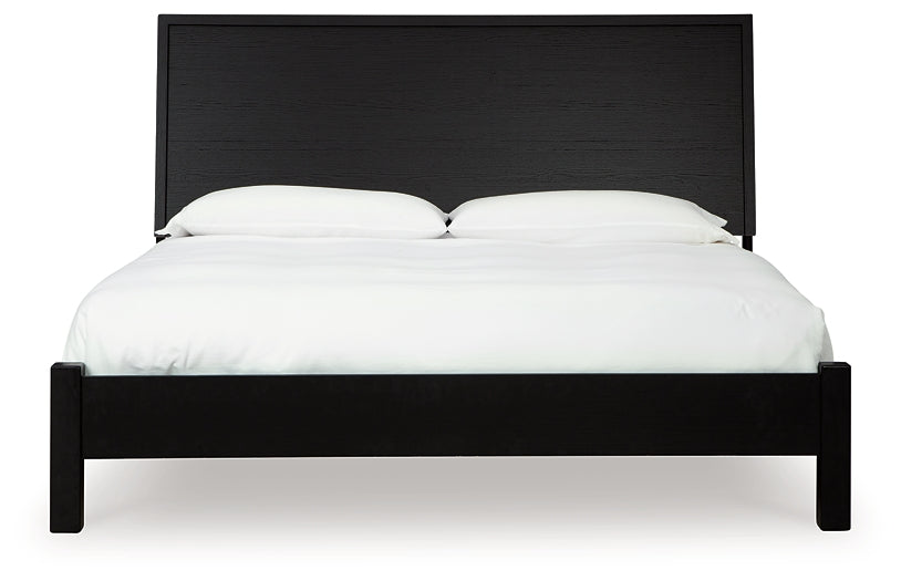 Danziar King Panel Bed, Dresser, Mirror and Nightstand