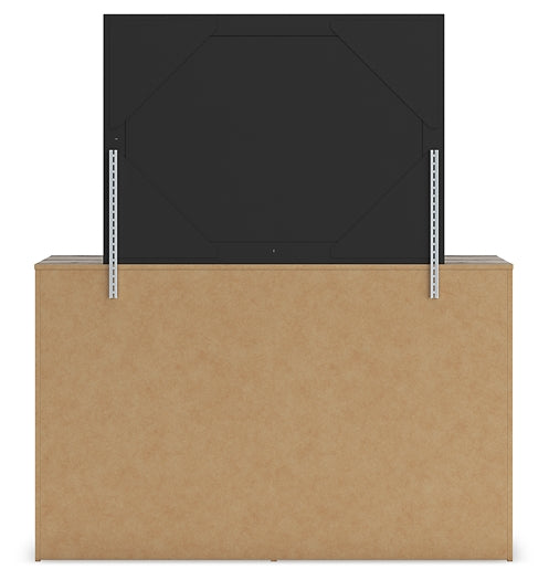 Graystorm Full Panel Storage Bed, Dresser, Mirror and Nightstand