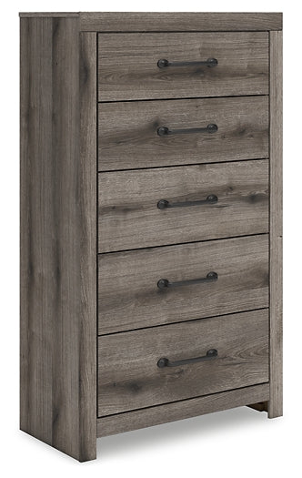 Graystorm Twin Panel Storage Bed, Dresser, Mirror, Chest and Nightstand