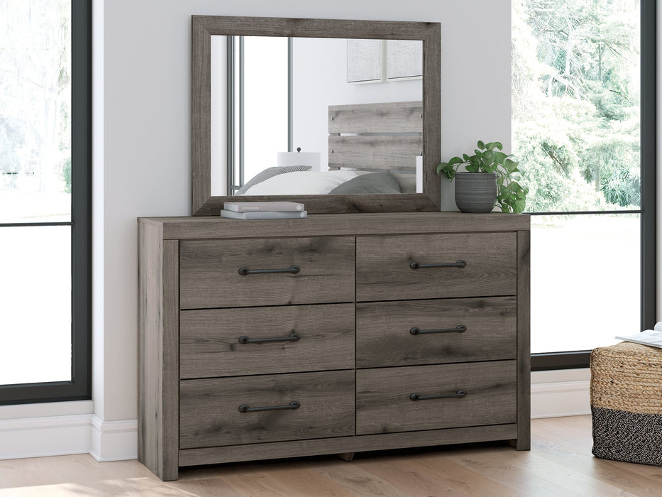 Graystorm Twin Panel Storage Bed, Dresser, Mirror, Chest and Nightstand