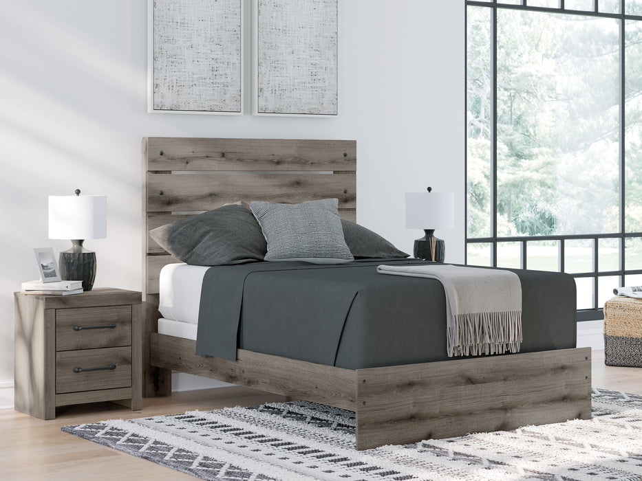 Graystorm Full Panel Bed, Dresser, Mirror and Nightstand