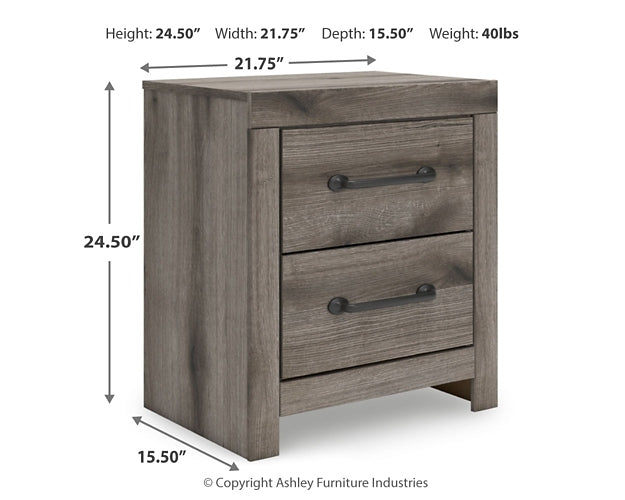Graystorm Full Panel Bed, Dresser, Mirror, Chest and Nightstand