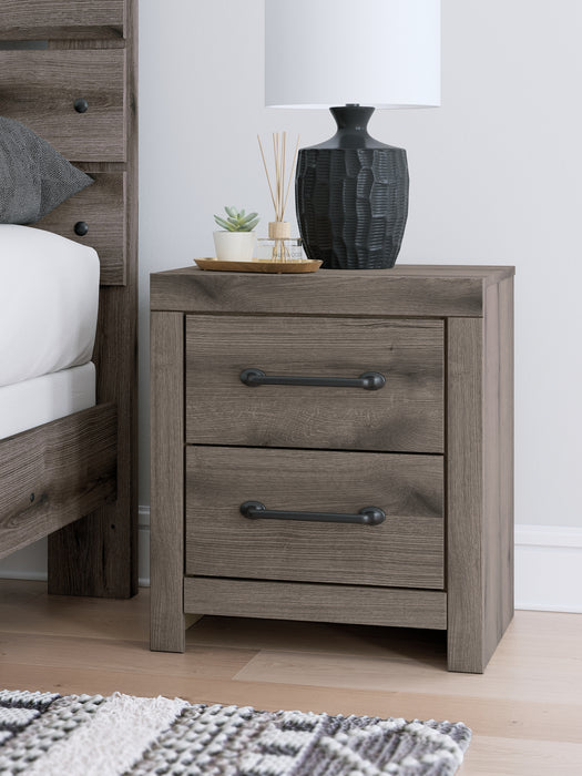 Graystorm Twin Panel Bed, Dresser, Mirror and Nightstand