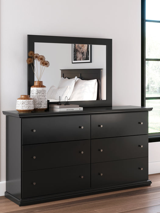 Maribel Full Panel Bed, Dresser, Mirror, Chest and Nightstand