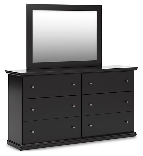 Maribel King Panel Bed, Dresser, Mirror, Chest and Nightstand